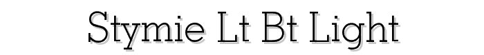 Stymie Lt BT Light font
